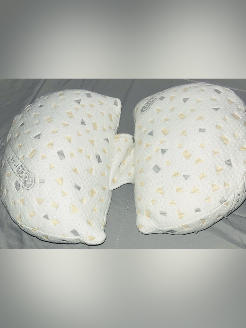 Memory Foam Coolmax Knee Pillow For Side Sleepers &  Pregnancy Washable Cover